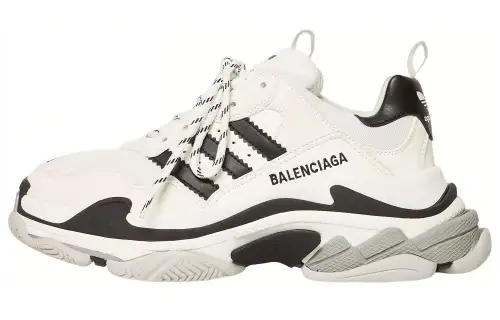 Balenciaga X Adidas Triple S White Black Women's