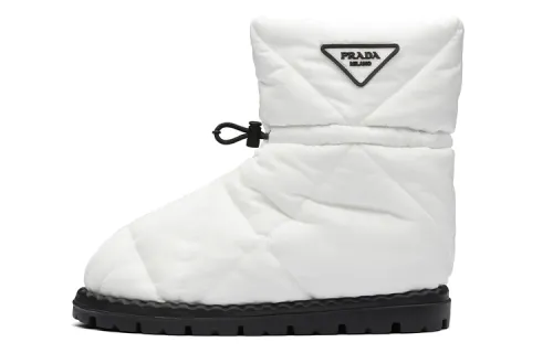 PRADA Short Snow Boots Women's White