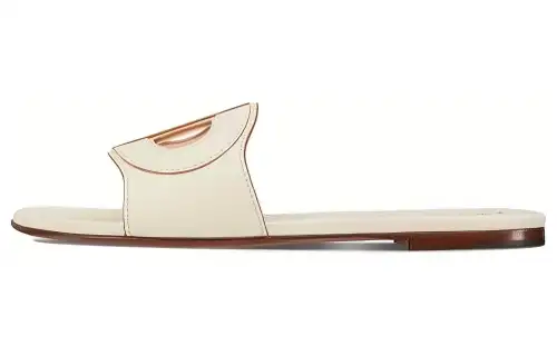 DIOR D Club Slide Slippers Women's Ecru