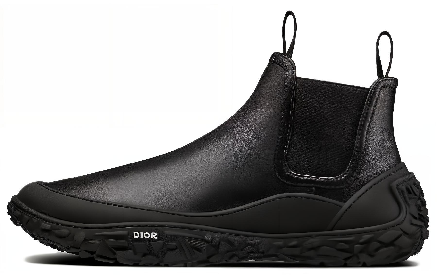 DIOR Dior B28 versatile casual ankle-length Chelsea boots for men black