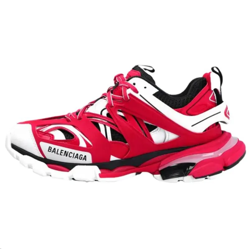 Balenciaga Track Low top Chunky Sneakers Women's Red