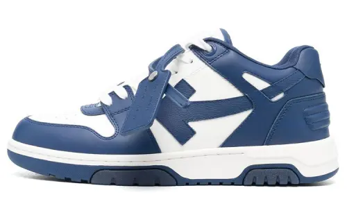 OFF WHITE Out Of Office Panelled Lace Up Sneakers 'Blue White'