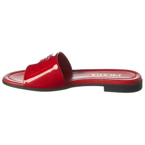 PRADA Quiet Slide Slippers Women's Red
