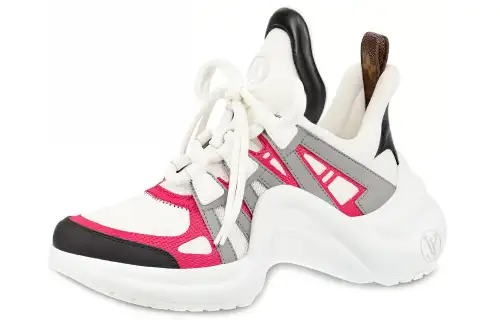 LOUIS VUITTON Lv Archlight Sports Shoes Pink/White Women's