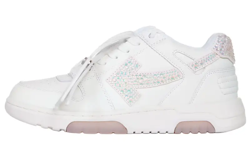 OFF WHITE Out Of Office Crystal Embellished White Women's