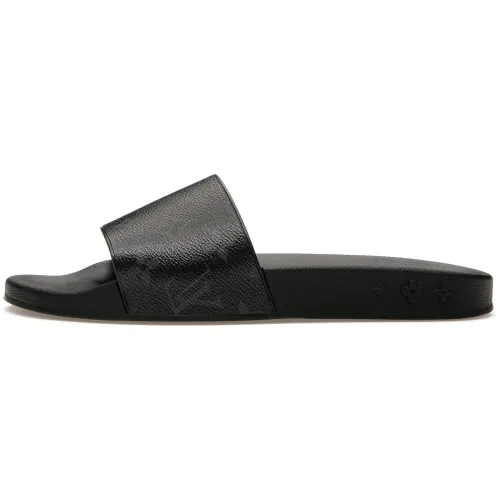 LOUIS VUITTON Waterfront Slide Slippers Men's Black