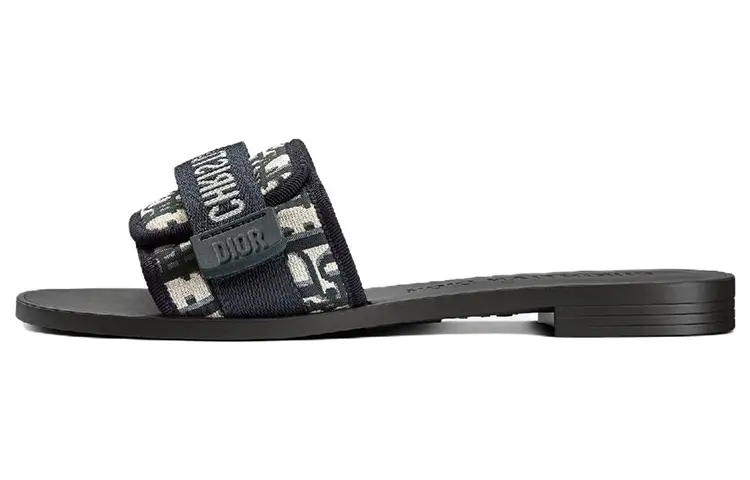 DIOR Diorevolution Odor Resistant Odor Resistant Slide Slippers Women's Dark Blue