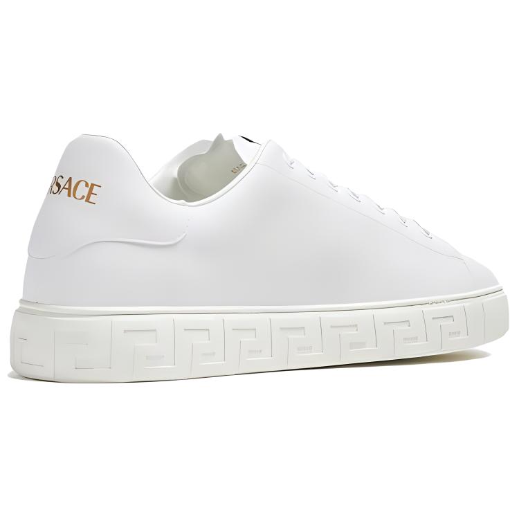 VERSACE Greca Low top Skateboard Shoes Men's White