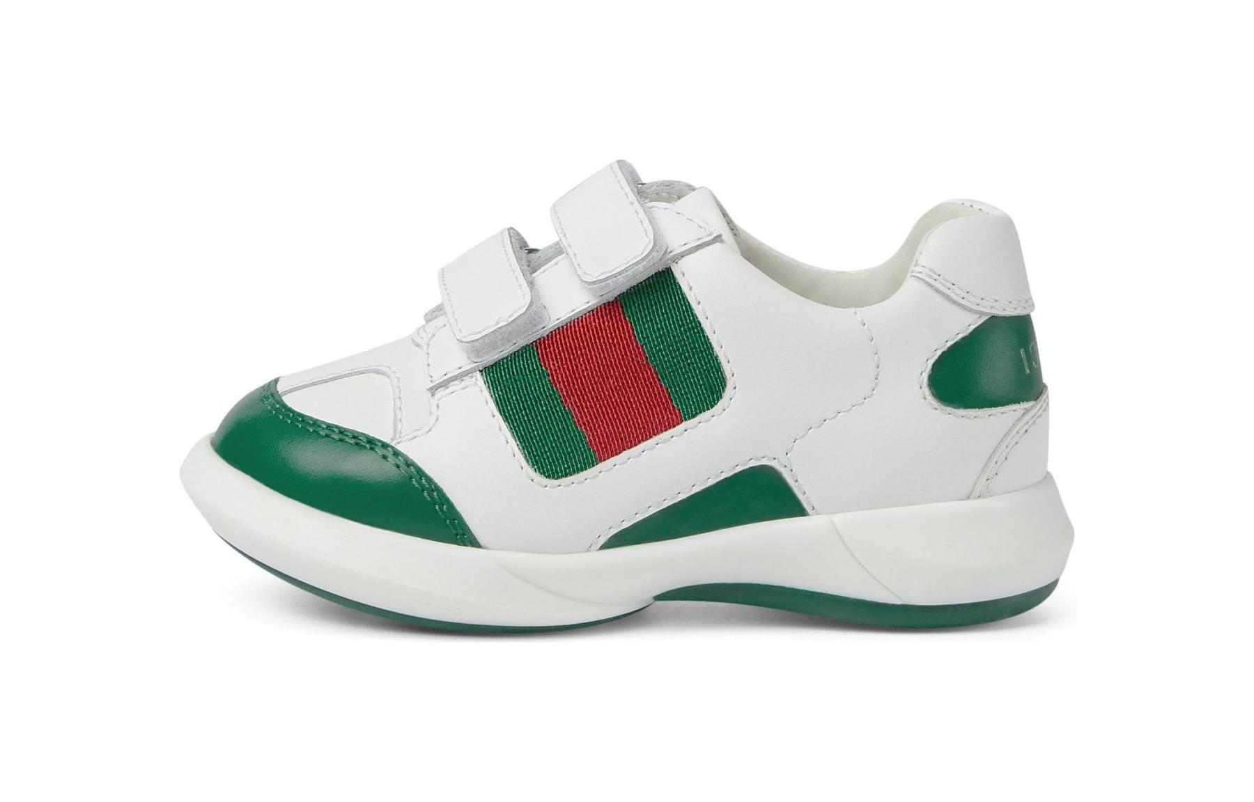 Кеды Gucci GUCCI (бело-зеленые)