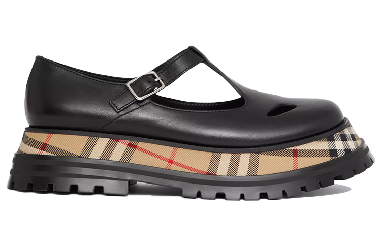 Burberry VINTAGE Platform Shoes Women's Black