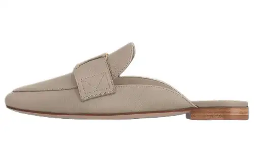 LOUIS VUITTON Capri Closed Toe Slippers Women's Khaki