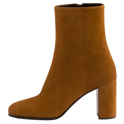 PRADA Ankle Boots 8.5cm Women's Yellow Brown