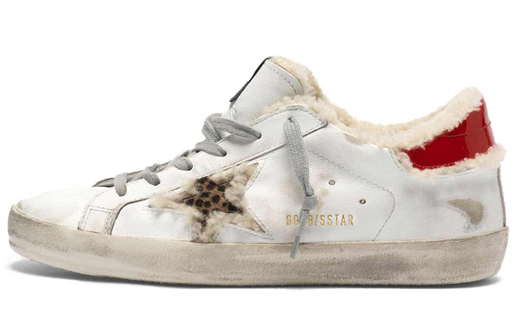 Golden Goose Super Star Cow Leather Low top Skateboard Shoes Women's White
