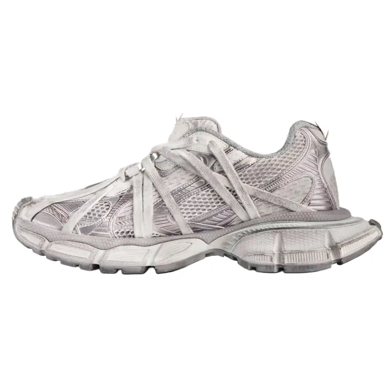 Balenciaga 3XL Extreme Laces B Low top Chunky Sneakers Men's Gray