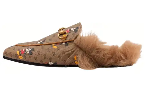 Disney x GUCCI Princetown Casual Shoes Women's Ebony