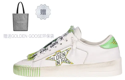 Golden Goose Stardan Skateboard Shoes Women's Low Top White