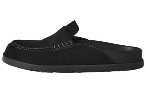 HERMES Closed Toe Slippers Women's Black