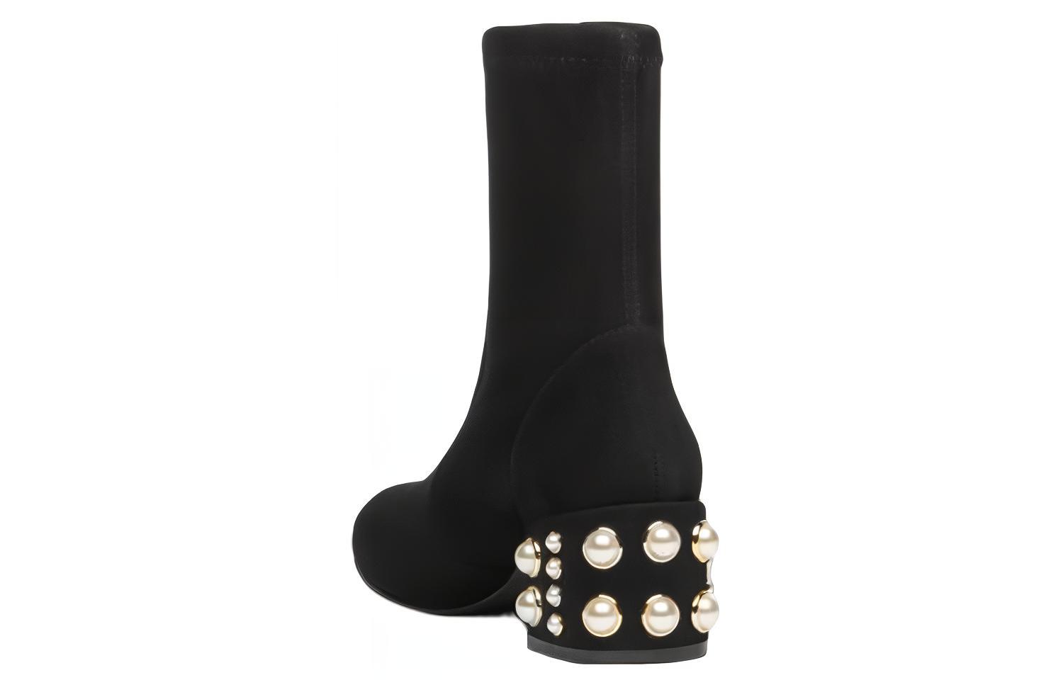 Stuart Weitzman/SW Leather Ankle Boots Women's Black