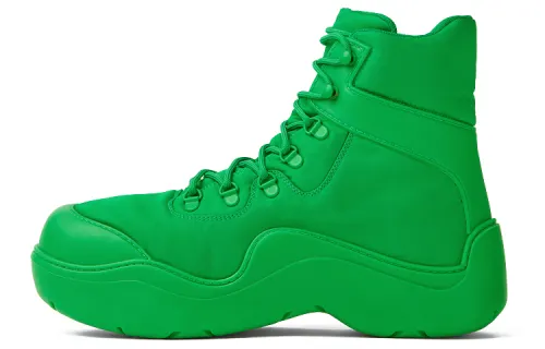 Bottega Veneta Puddle Bomber Short Mid Calf Outdoor Boots Women's Green