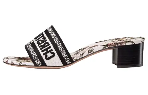 DIOR Dway Slide Slippers Women's White Black