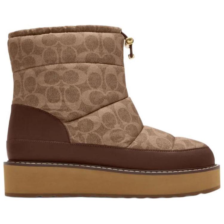COACH Idella Short Snow Boots Women's Brown