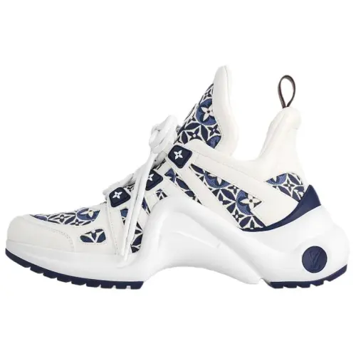 LOUIS VUITTON Archlight Leather Low top Chunky Sneakers Women's Blue White