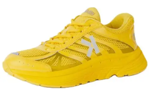 KENZO Pu Low top Casual Shoes Men's Yellow