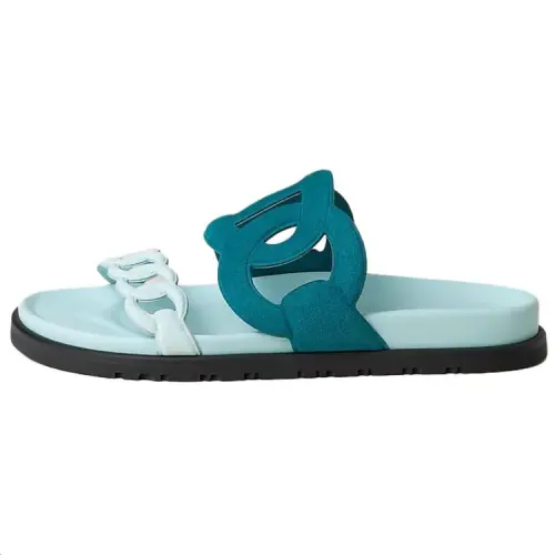 HERMES Extra Slide Slippers 1.2cm Women's Blue