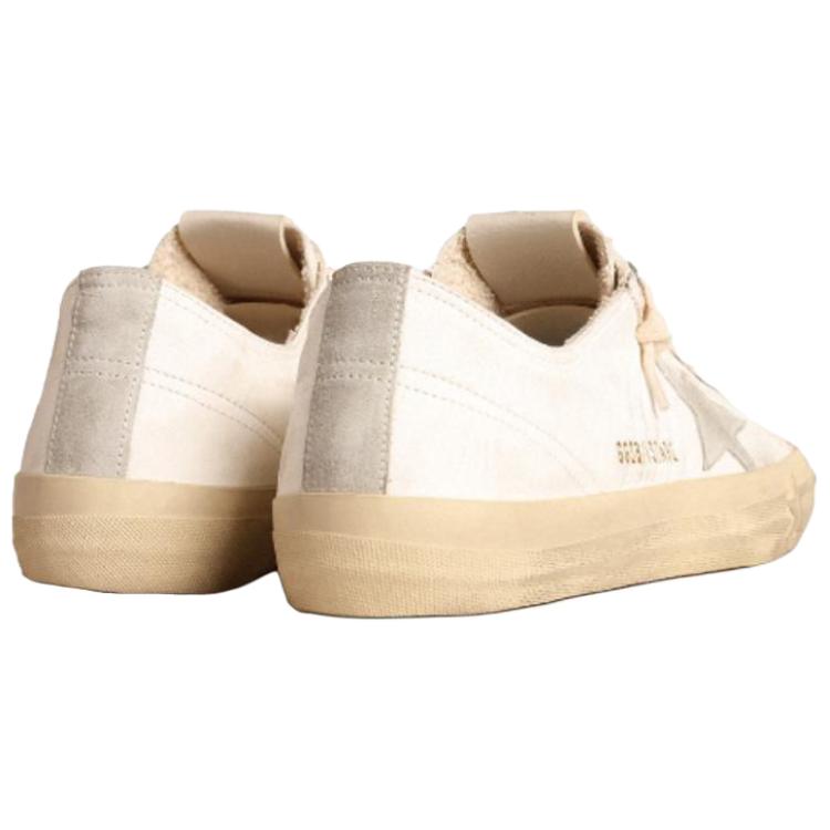 Golden Goose V Star Leather Low top Skateboard Shoes Women's Ice Gray Distressed