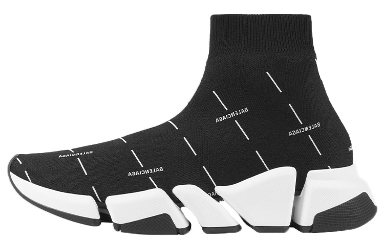 Женские кеды Balenciaga Speed 2.0 (черно-белые)