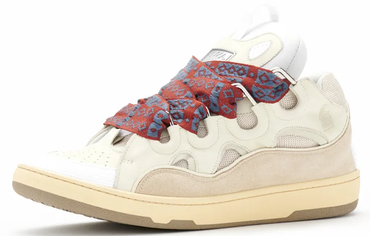 Lanvin Curb Sneakers White