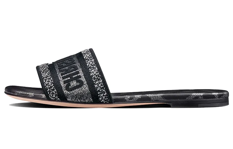 DIOR Dway Slide Slippers Women's Black Gray