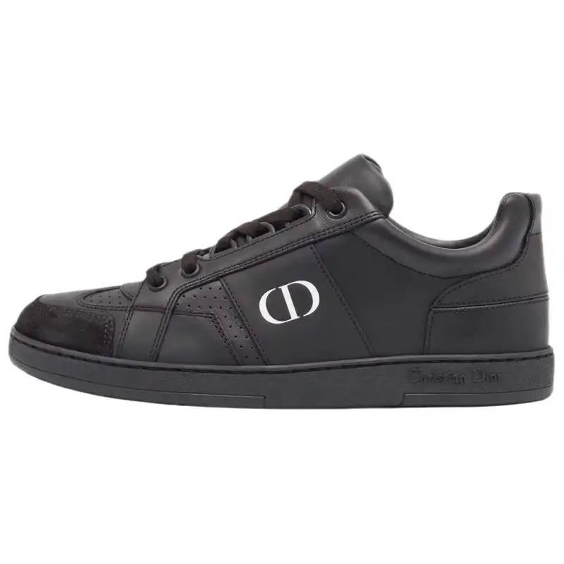 DIOR Leather, Suede Low top Skateboard Shoes Women's Black