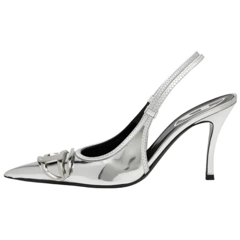 DIESEL D-Venus Slim Heel High Heels 9cm Women's Silver
