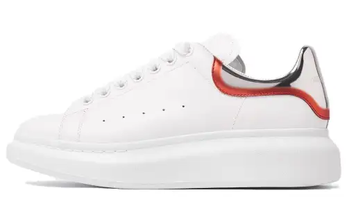 Alexander McQueen Oversized White Silver Red Metallic