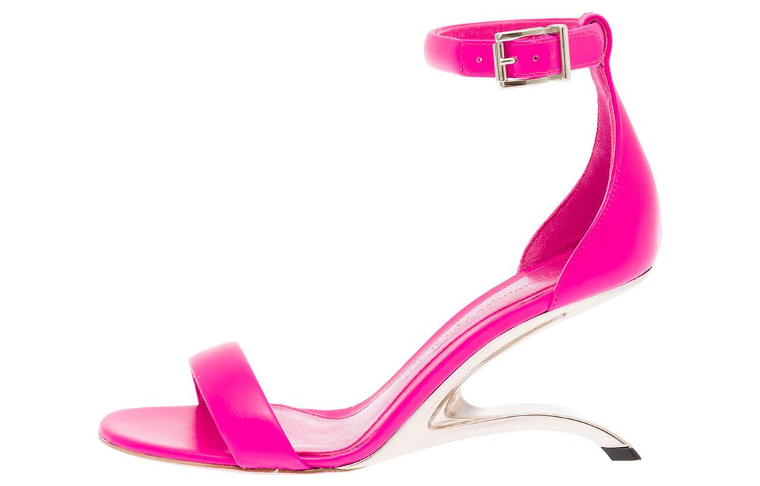 Женские сандалии Alexander McQueen Arc Bobby (розовые)