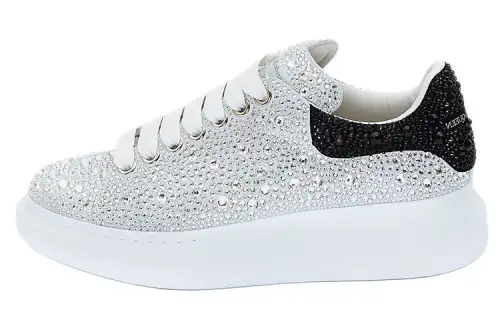 Alexander McQueen Oversized Embellished Lace Up Sneakers Women's