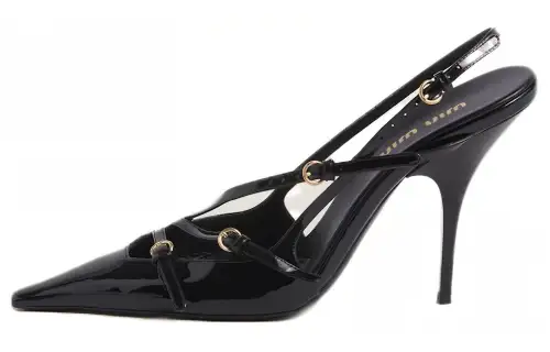 MIU MIU Buckle-embellished 105mm Slingback Pumps
