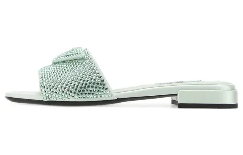 PRADA Slide Slippers Women's Green
