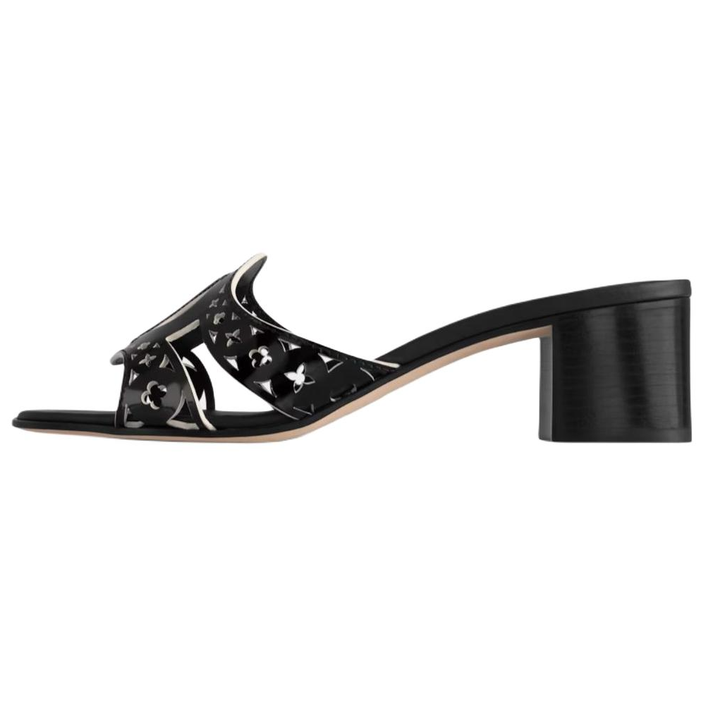 LOUIS VUITTON Isola Slide Slippers 4.5cm Women's Black