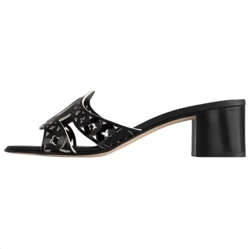 LOUIS VUITTON Isola Slide Slippers 4.5cm Women's Black