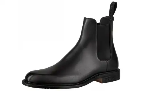 LOUIS VUITTON Fle Louis Vuitton Chelsea Boots Men's Black