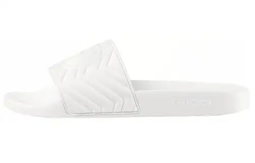 Gucci Quilted Slide 'White'