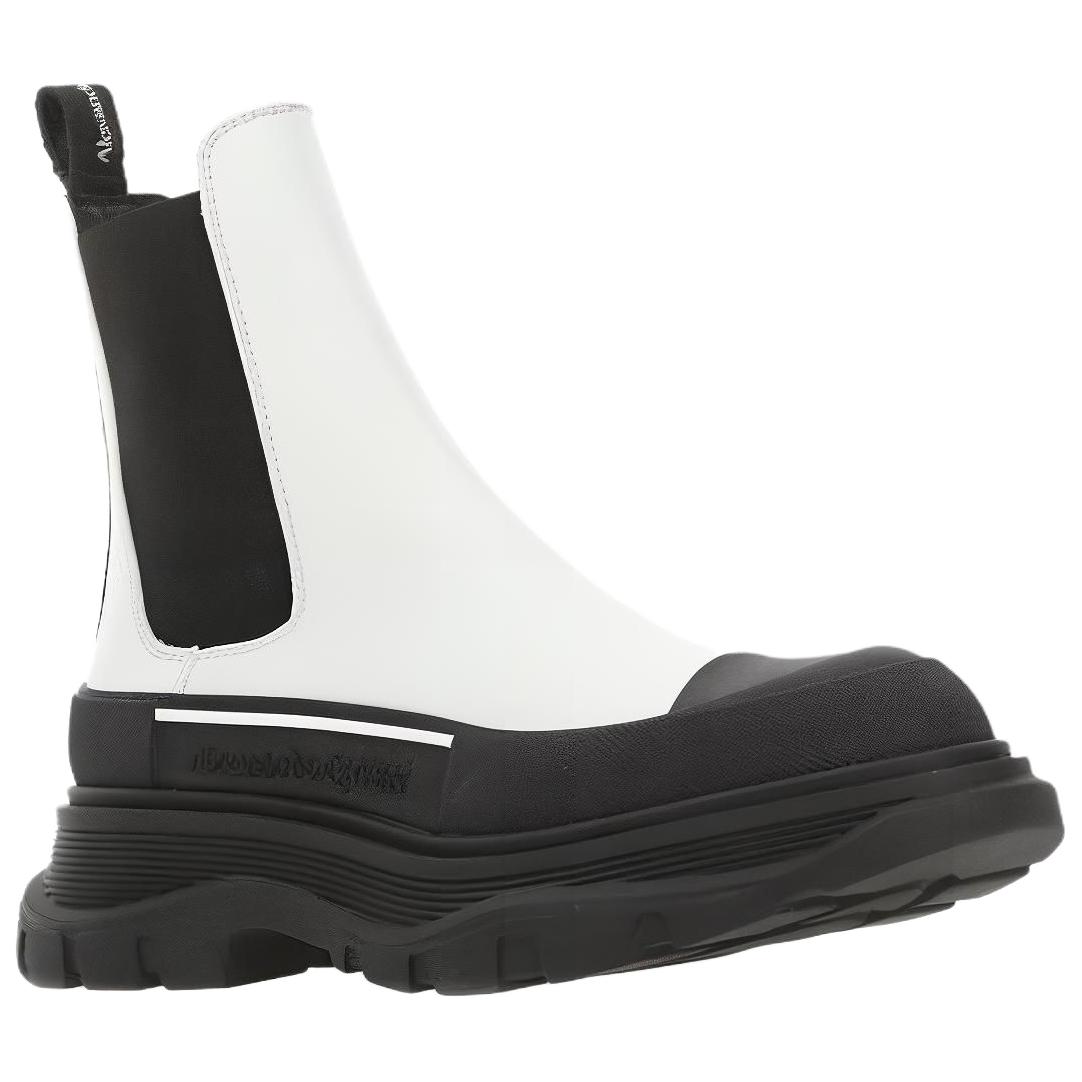 Alexander McQueen Tread Slick Boot White Black Women's