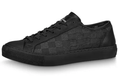 LOUIS VUITTON Tattoo Low top Skateboard Shoes Men's Black