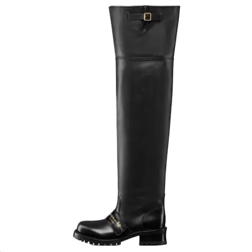 DIOR D Quest Over the knee Boots 4.5cm Women's Black