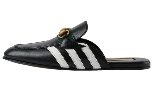 Gucci Adidas x Gucci Horsebit Slipper 'Black'