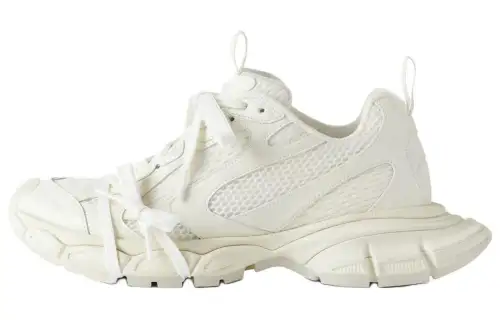Balenciaga 3XL Mesh Low top Chunky Sneakers Men's White