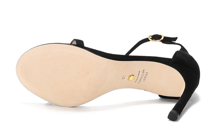stuart weitzman Velour Heeled Sandals