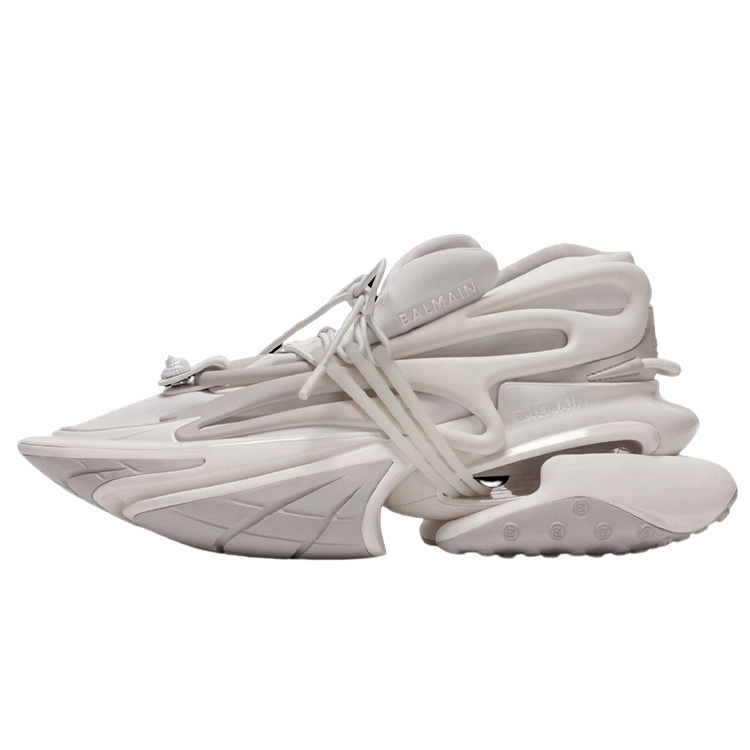 BALMAIN Balmain Unicorn unicorn thick-soled lace-up low-top dad shoes men's white
